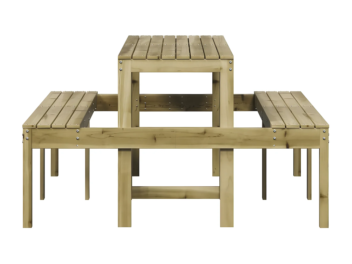 Horrin  Table de pique-nique 160x134x75 cm bois de pin imprégné