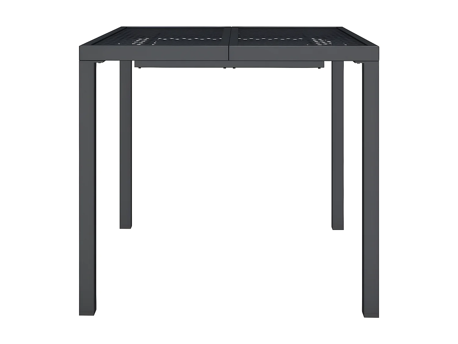 Chubbuck  Table de jardin anthracite 80x80x72 cm acier