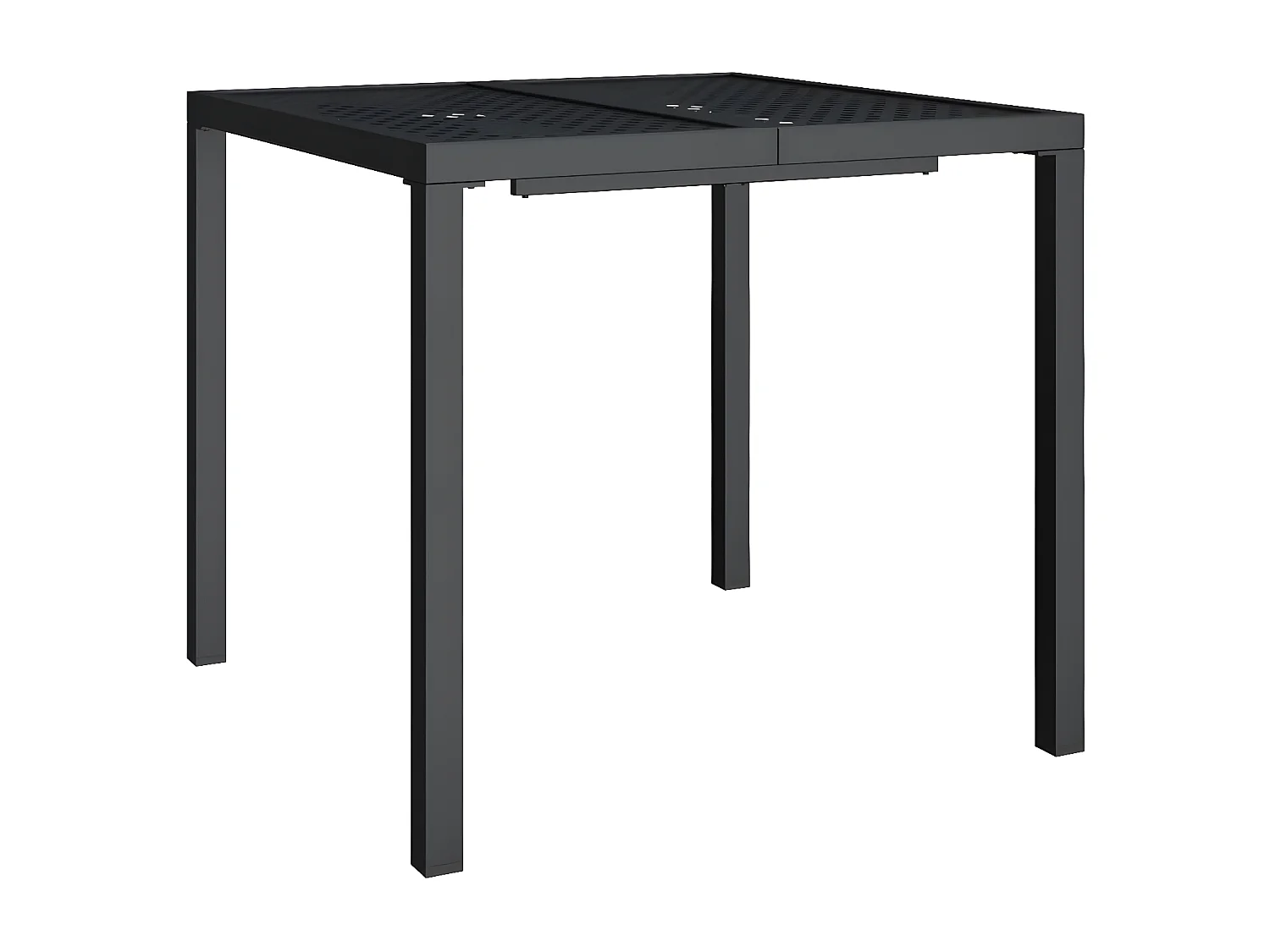 Chubbuck  Table de jardin anthracite 80x80x72 cm acier