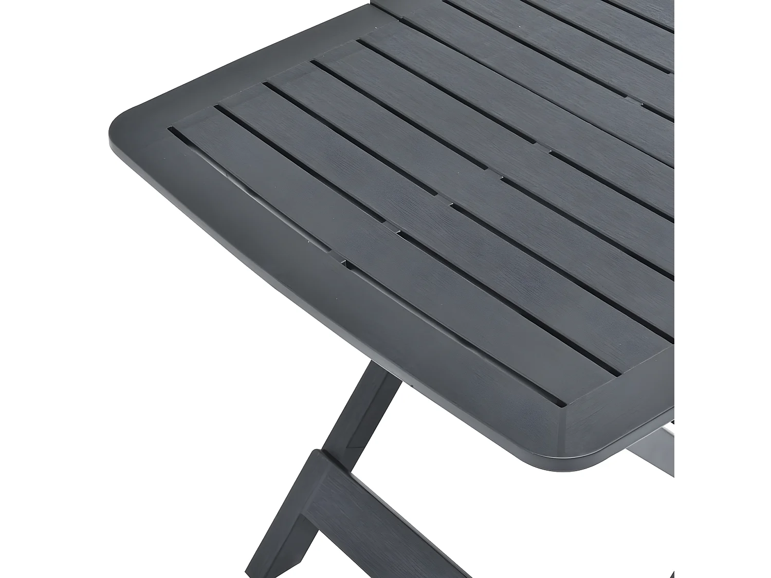 Thylenor  Tuintafel inklapbaar 79x72x70 cm kunststof antraciet