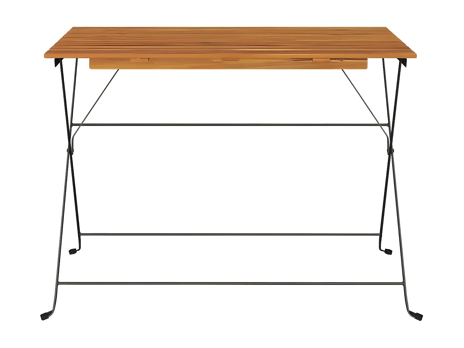 Marc-Joseph-Paul  Table de bistro pliante 100x54x71cm Bois acacia solide et acier