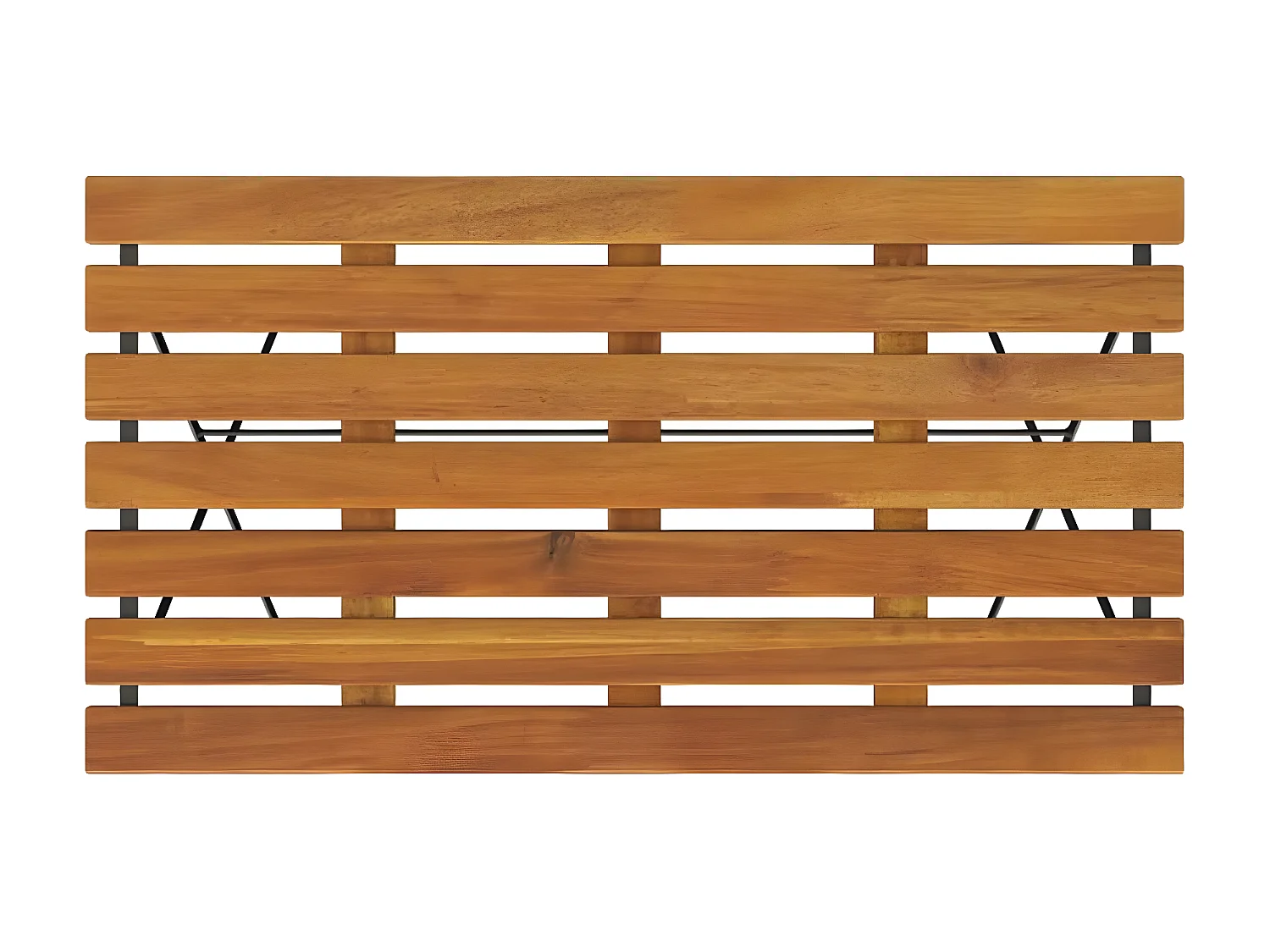 Marc-Joseph-Paul  Table de bistro pliante 100x54x71cm Bois acacia solide et acier