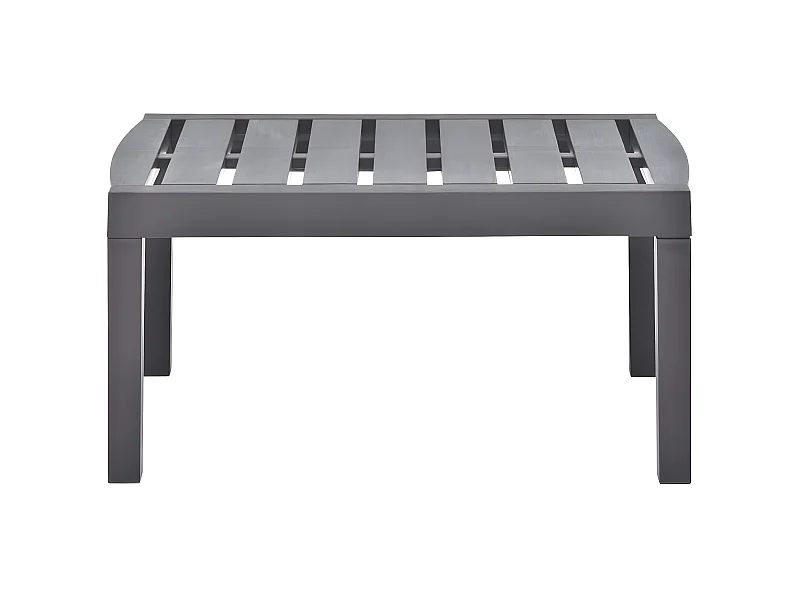 Claire-Odélie  Gartentisch Mokka 78x55x38 cm Kunststoff