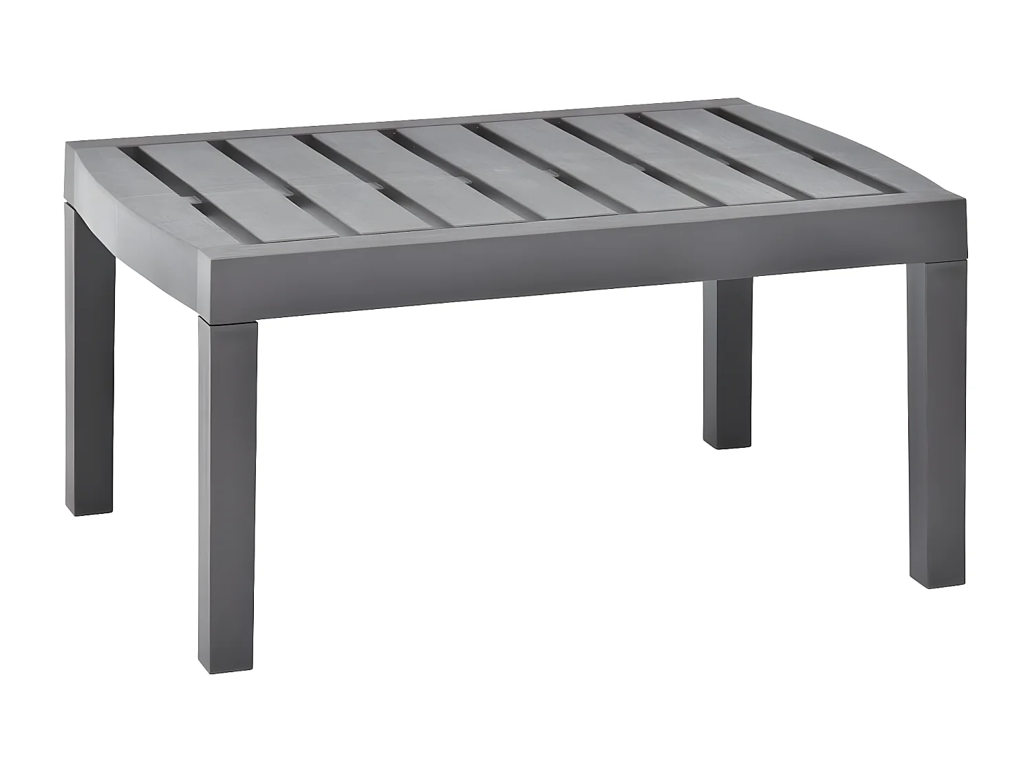 Claire-Odélie  Table de jardin Moka 78x55x38 cm Plastique