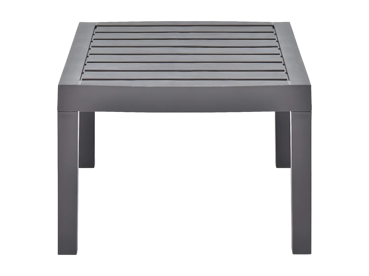 Claire-Odélie  Table de jardin Moka 78x55x38 cm Plastique