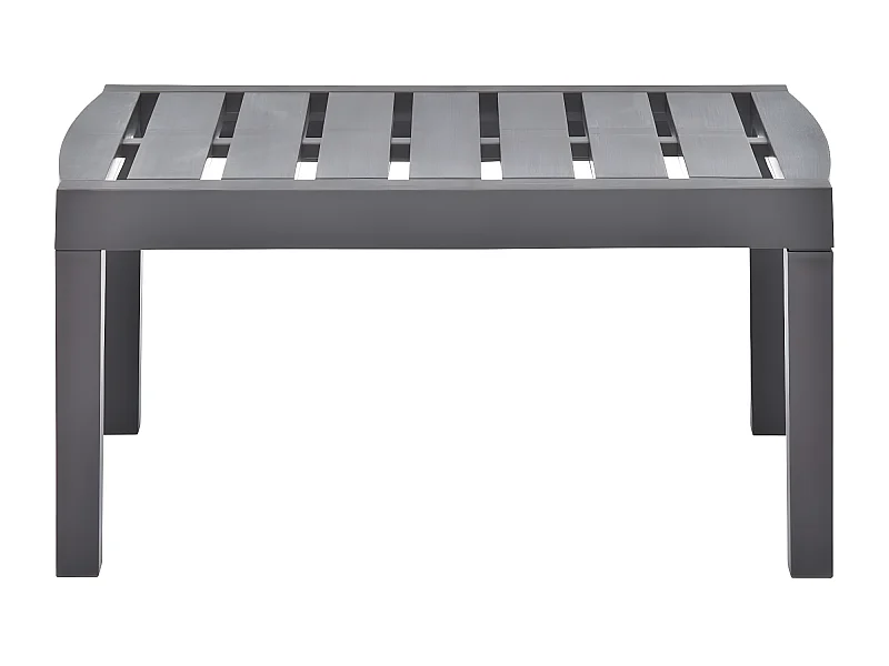 Claire-Odélie  Table de jardin Moka 78x55x38 cm Plastique