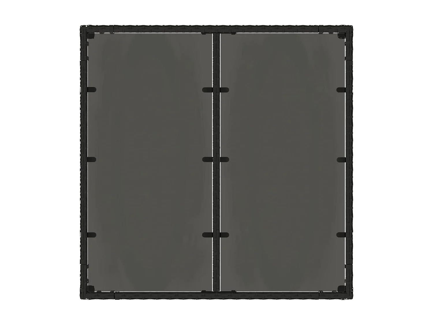 Michiel  Tuintafel met glazen blad 90x90x75 cm poly rattan