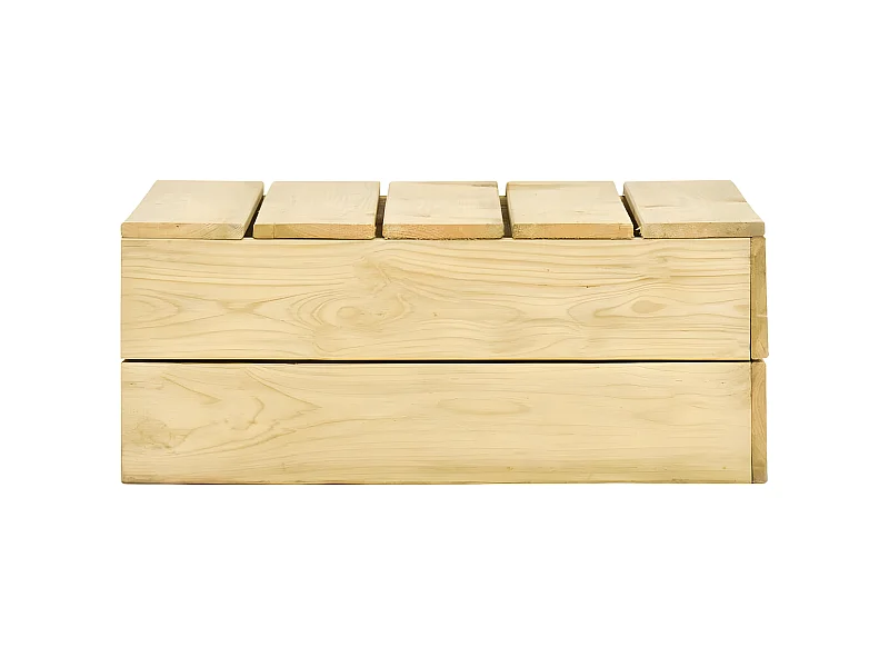 Garden Furniture -  Gartentisch 75x75x31 cm Kiefernholz Imprägniert