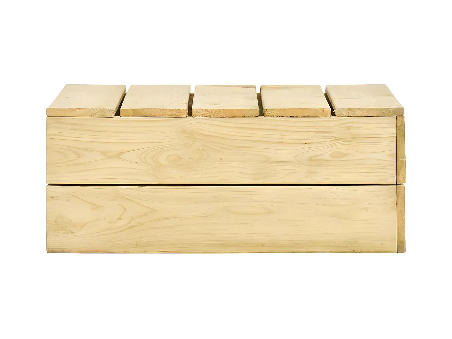 Garden Furniture -  Table de jardin 75x75x31 cm Bois de pin imprégné
