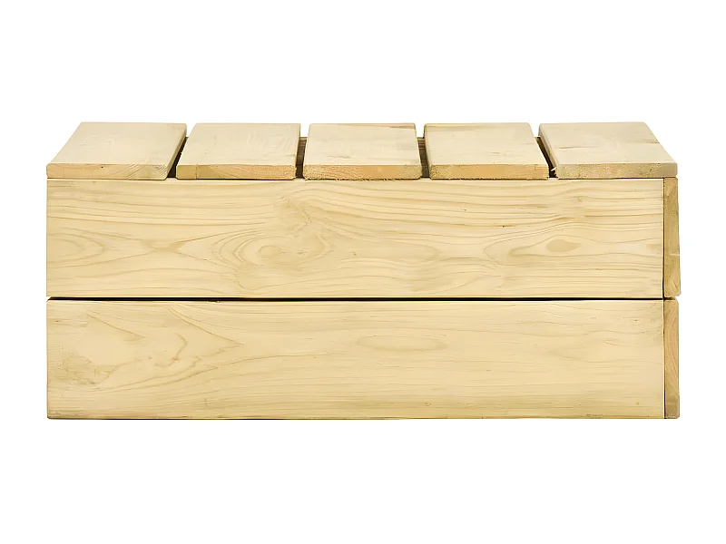 Garden Furniture -  Table de jardin 75x75x31 cm Bois de pin imprégné