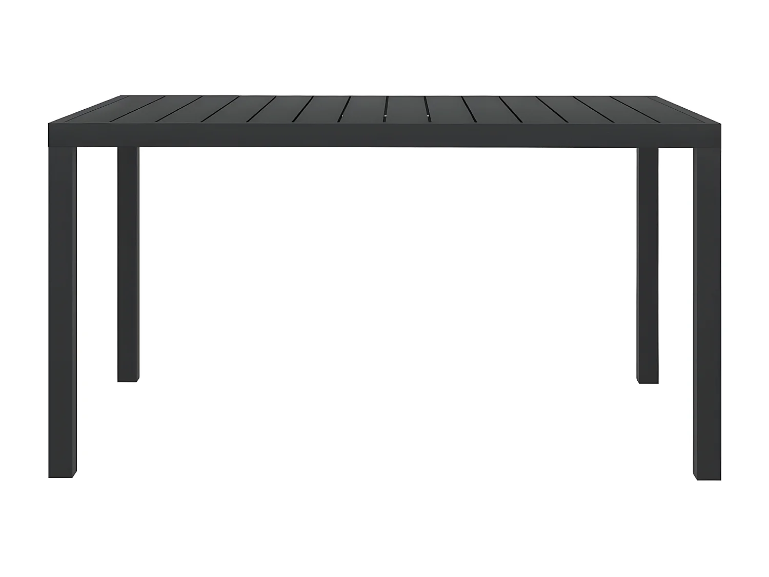 Marie-Rose  Tuintafel 150x90x74 cm aluminium en HKC zwart