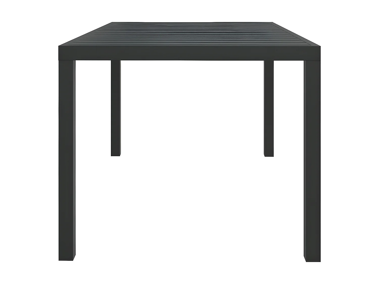 Marie-Rose  Tuintafel 150x90x74 cm aluminium en HKC zwart