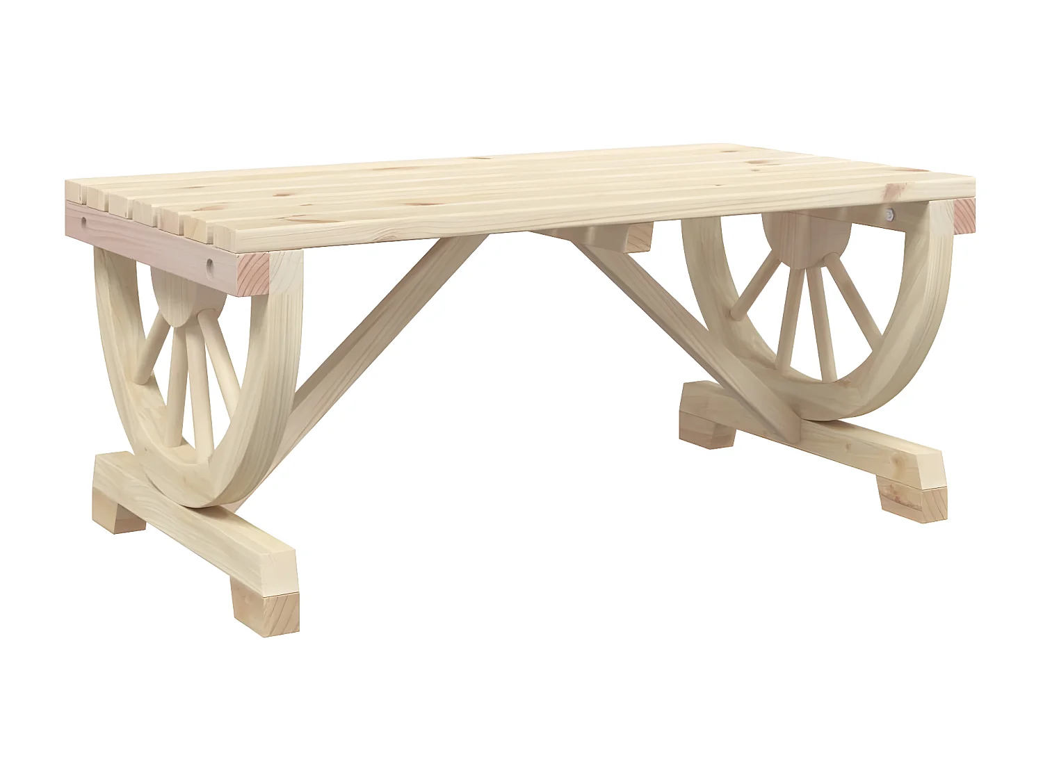 Karine  Tuintafel 90x50x40 cm massief vurenhout