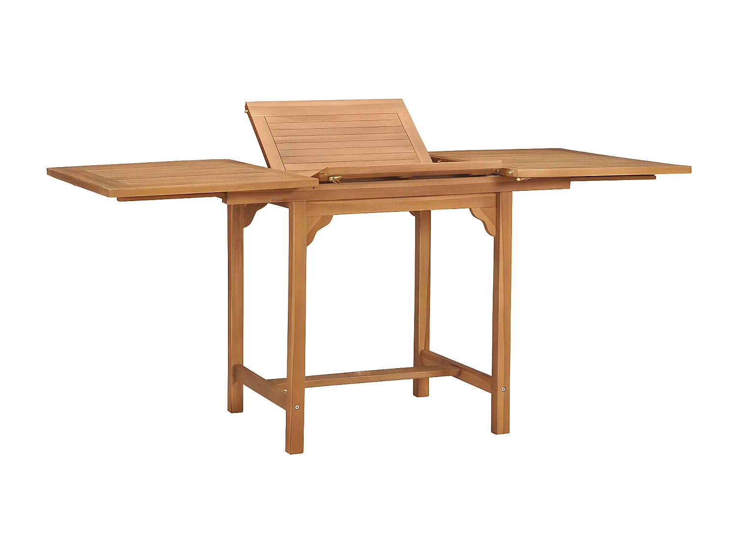 Dortea  Gartentisch Ausziehbar (110-160)x80x75 cm Massivholz Teak