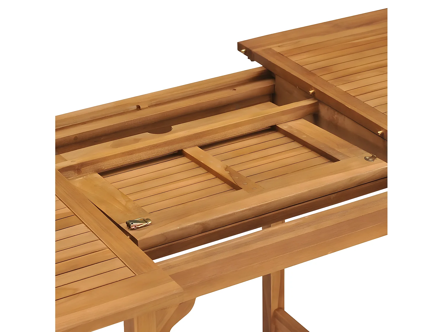Dortea  Gartentisch Ausziehbar (110-160)x80x75 cm Massivholz Teak