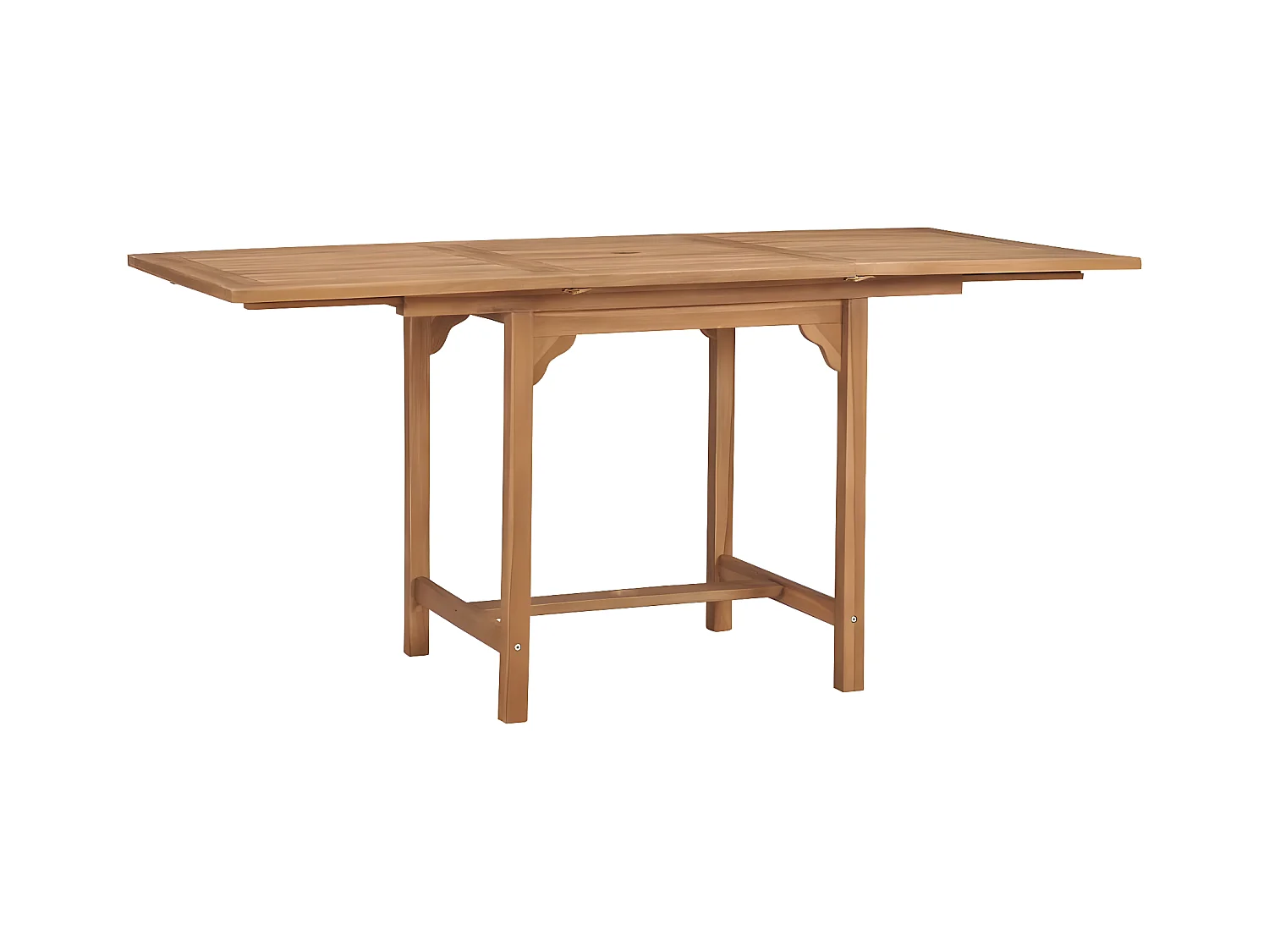 Dortea  Tuintafel verlengbaar (110-160)x80x75 cm massief teakhout
