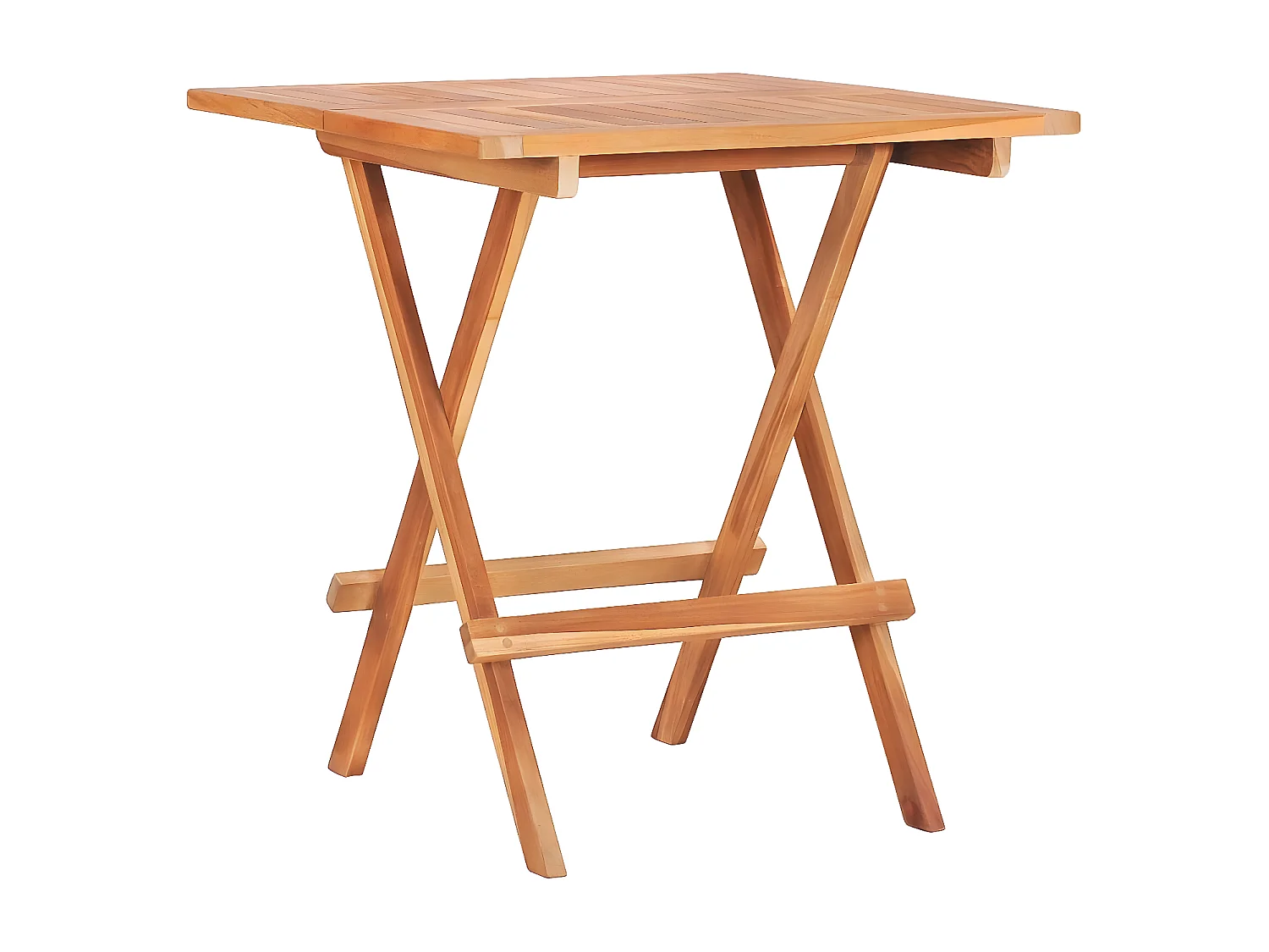 Garden Furniture -  Table de bistro pliable 60x60x65 cm Bois de teck solide