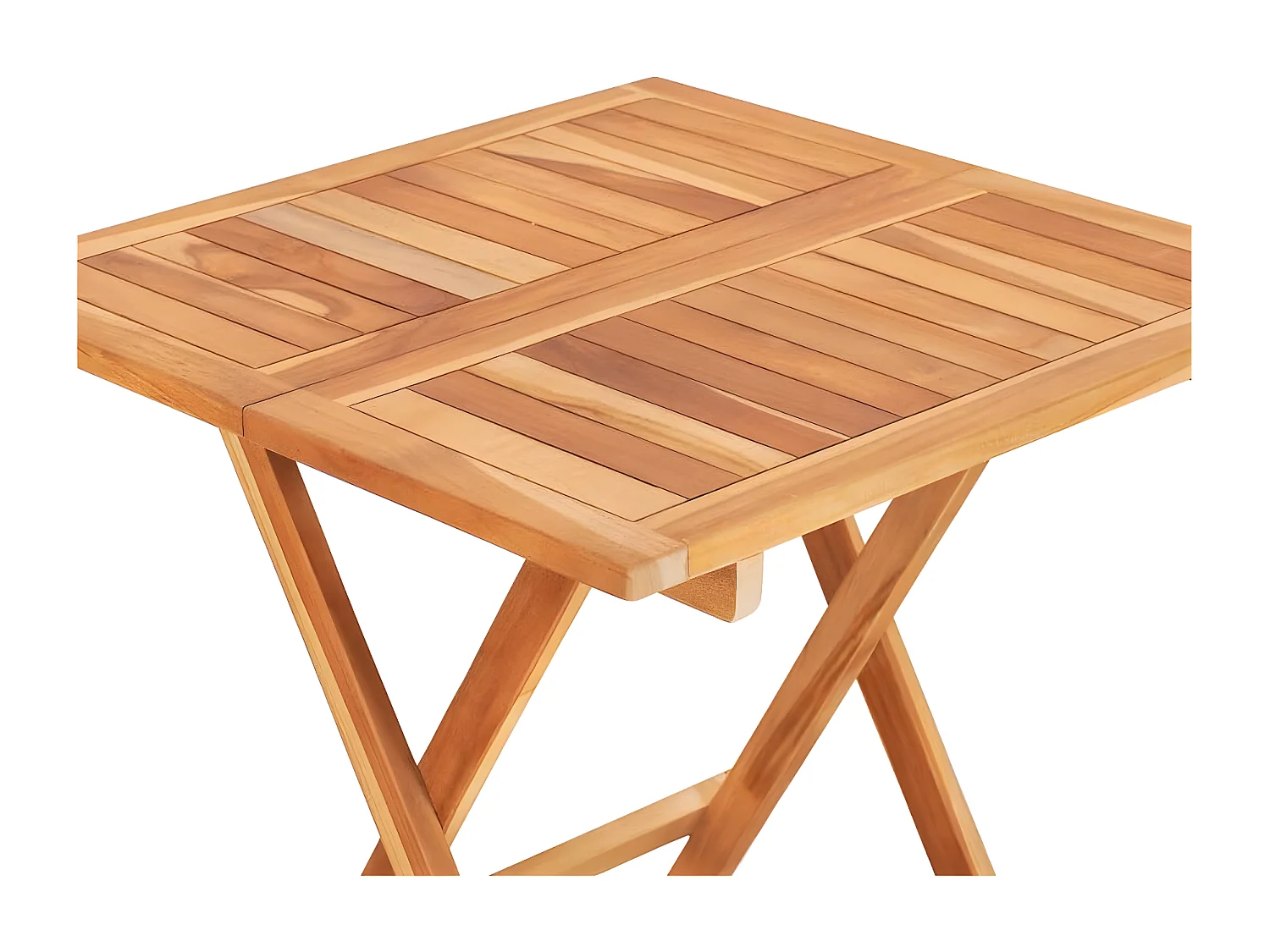 Garden Furniture -  Table de bistro pliable 60x60x65 cm Bois de teck solide
