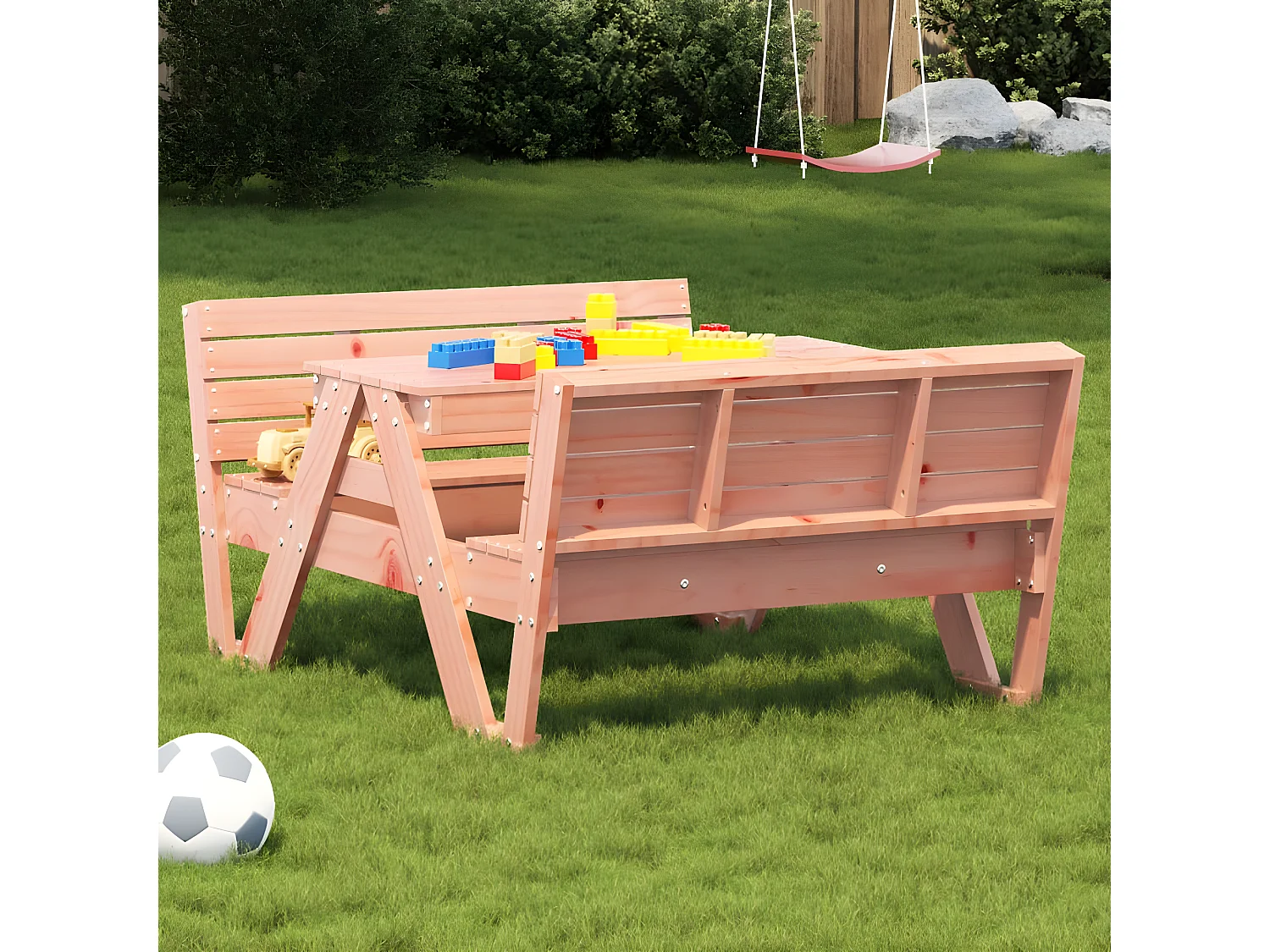 Velmi  Table de pique-nique pour enfants bois massif de douglas