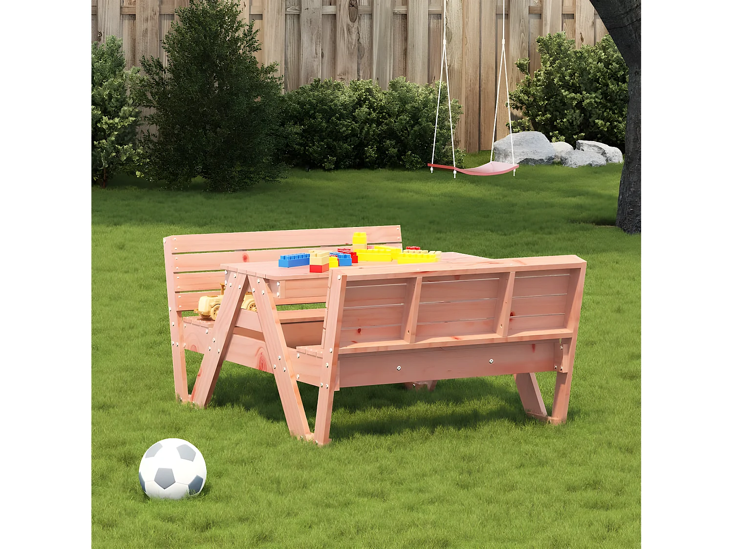 Velmi  Table de pique-nique pour enfants bois massif de douglas