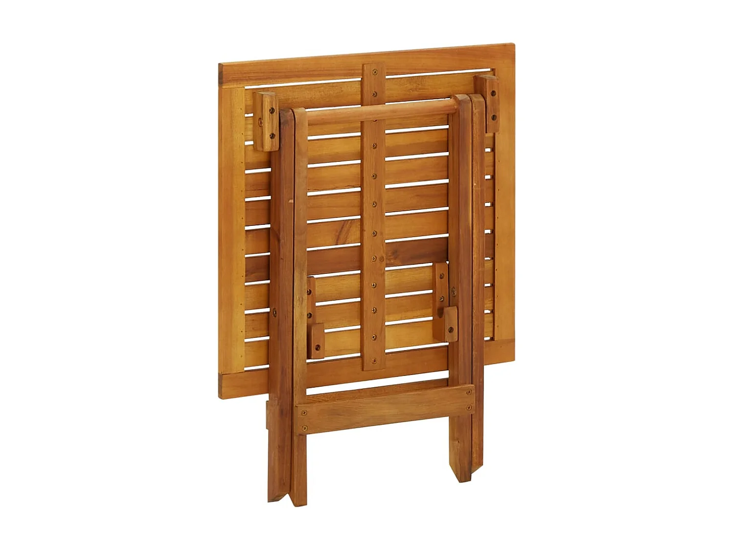 Qalvin  Table de bistro 46x46x47 cm Bois d'acacia massif