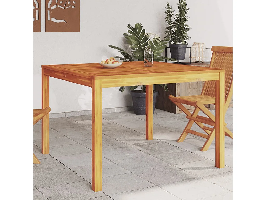 Amiens  Table à manger de jardin 110x110x75 cm bois d'acacia massif