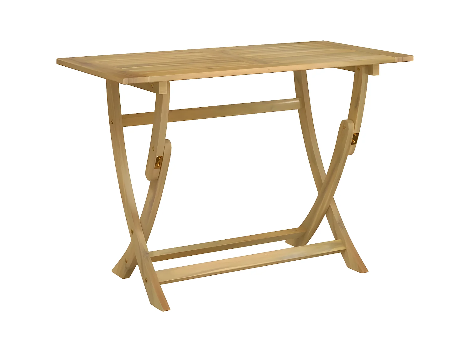 Celronor  Table pliable de jardin 110x55x75 cm bois d'acacia solide