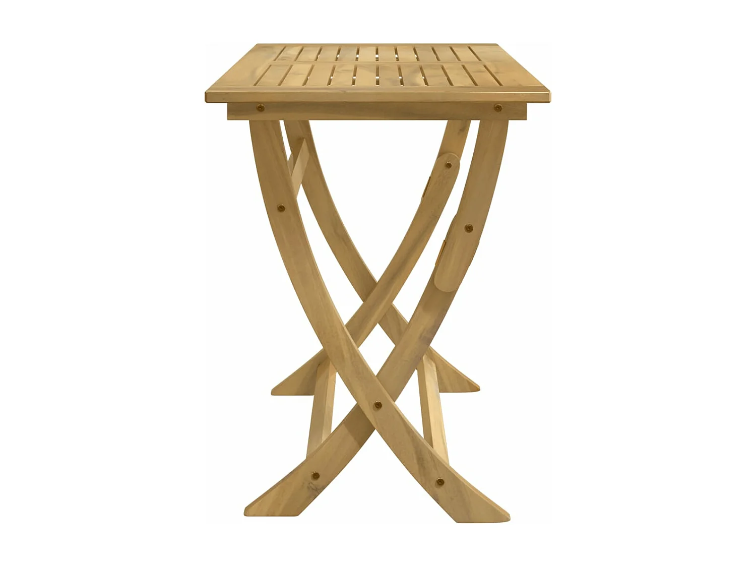 Celronor  Table pliable de jardin 110x55x75 cm bois d'acacia solide