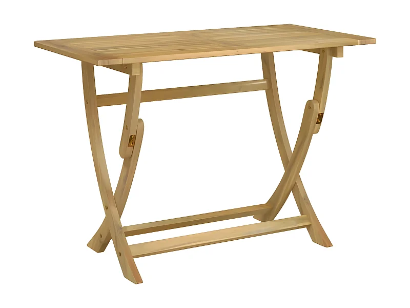 Celronor  Table pliable de jardin 110x55x75 cm bois d'acacia solide