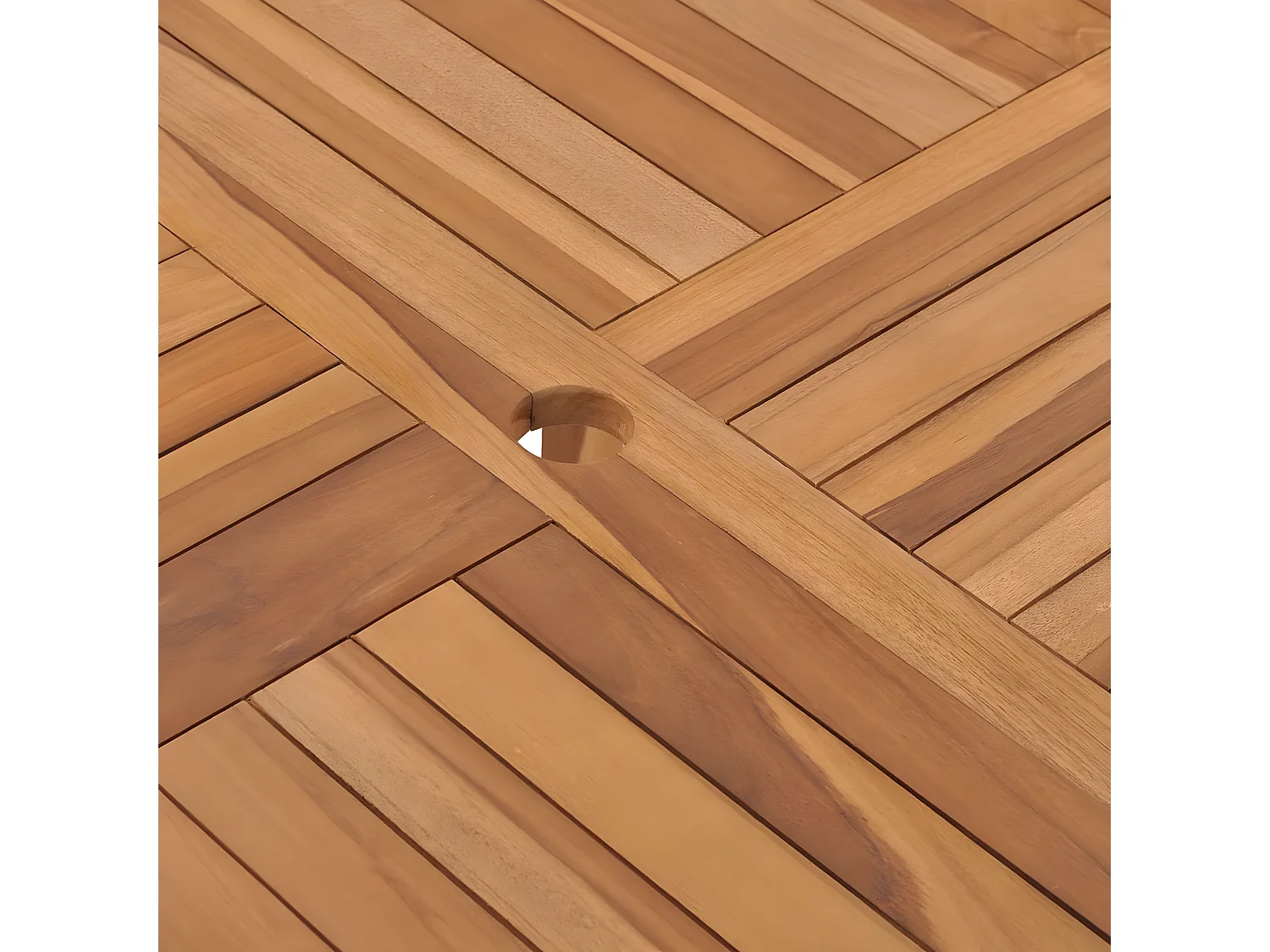 Cemil  Table à dîner de jardin 110x110x75 cm Bois massif de teck