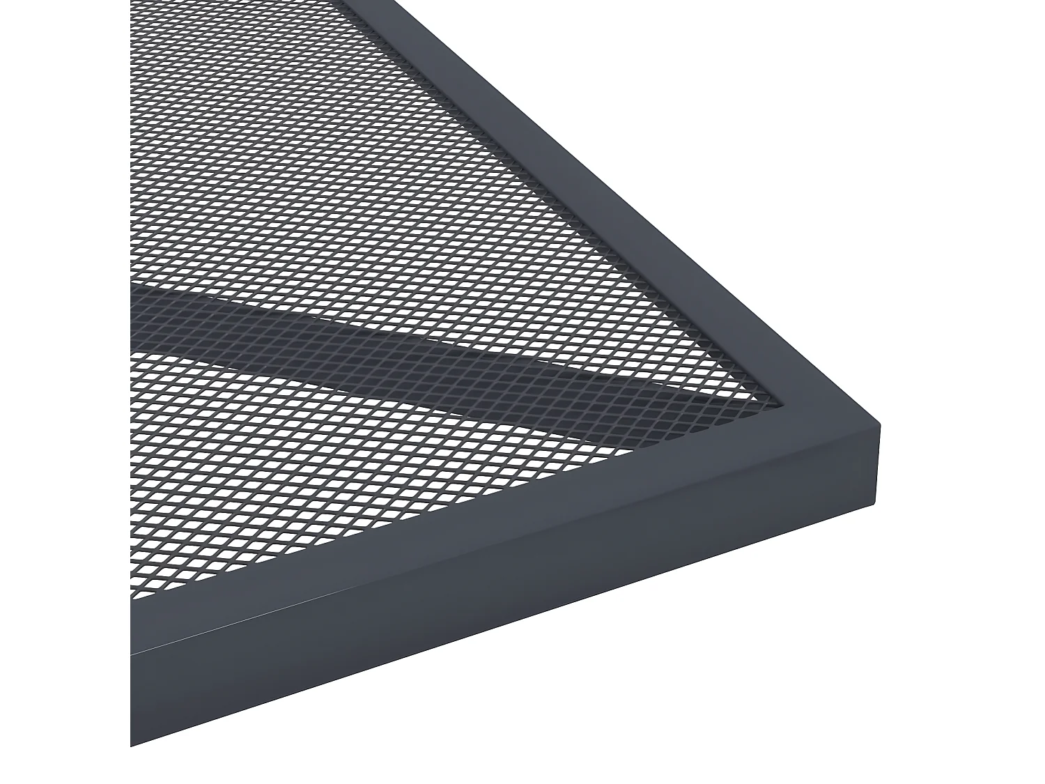 Ikast  Table de jardin anthracite 50x50x72 cm treillis d'acier