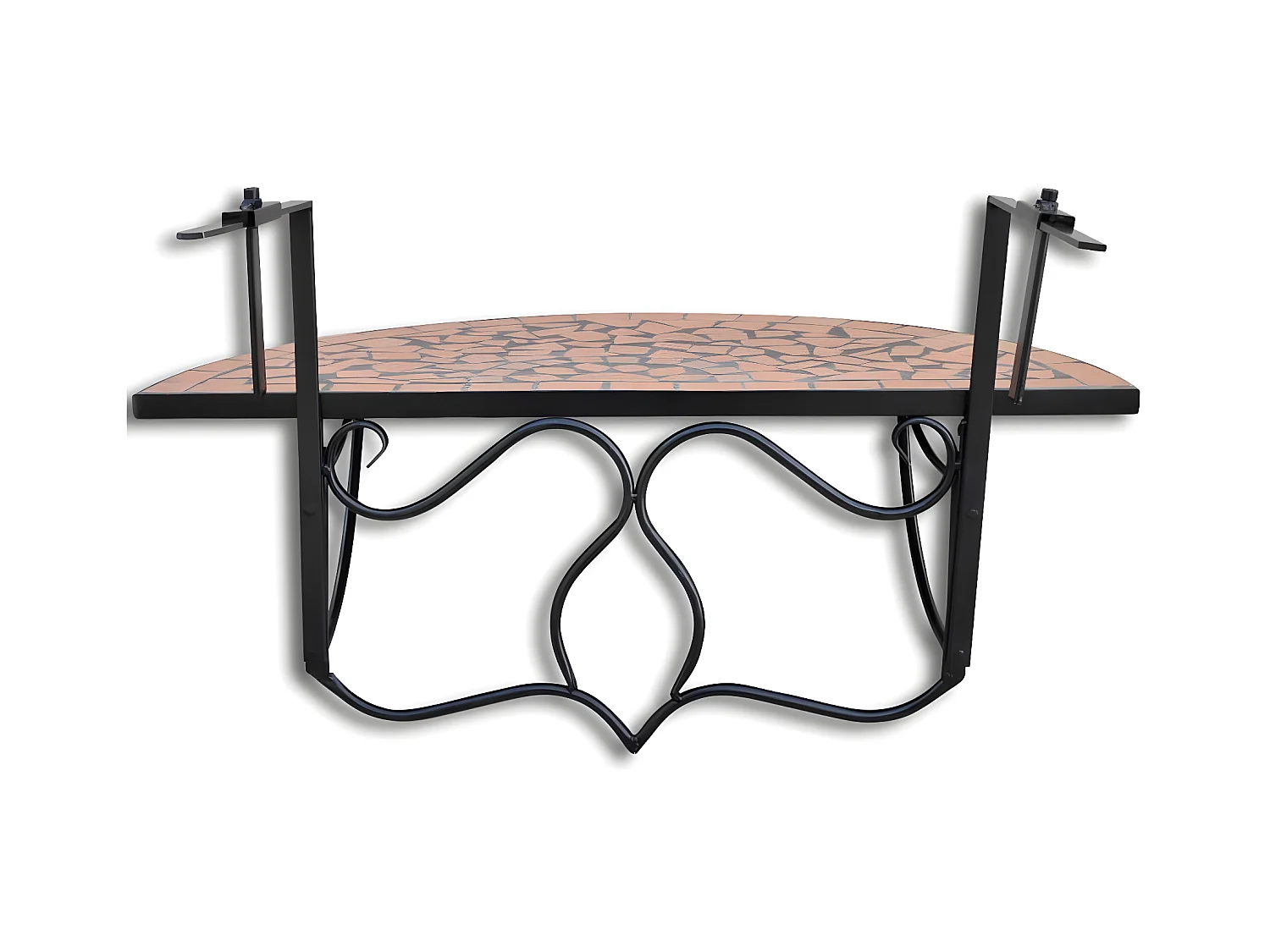 Tove Marie  Table suspendue de balcon Terre cuite Mosaïque