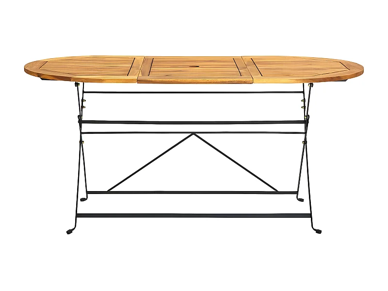 Veli  Tuintafel ovaal 160x85x74 cm massief acaciahout