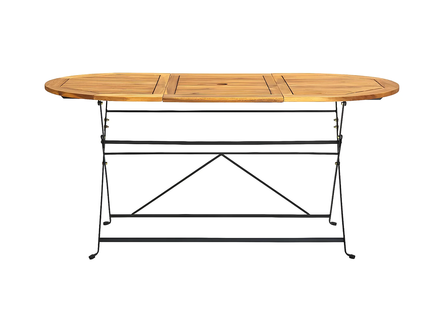 Veli  Tuintafel ovaal 160x85x74 cm massief acaciahout