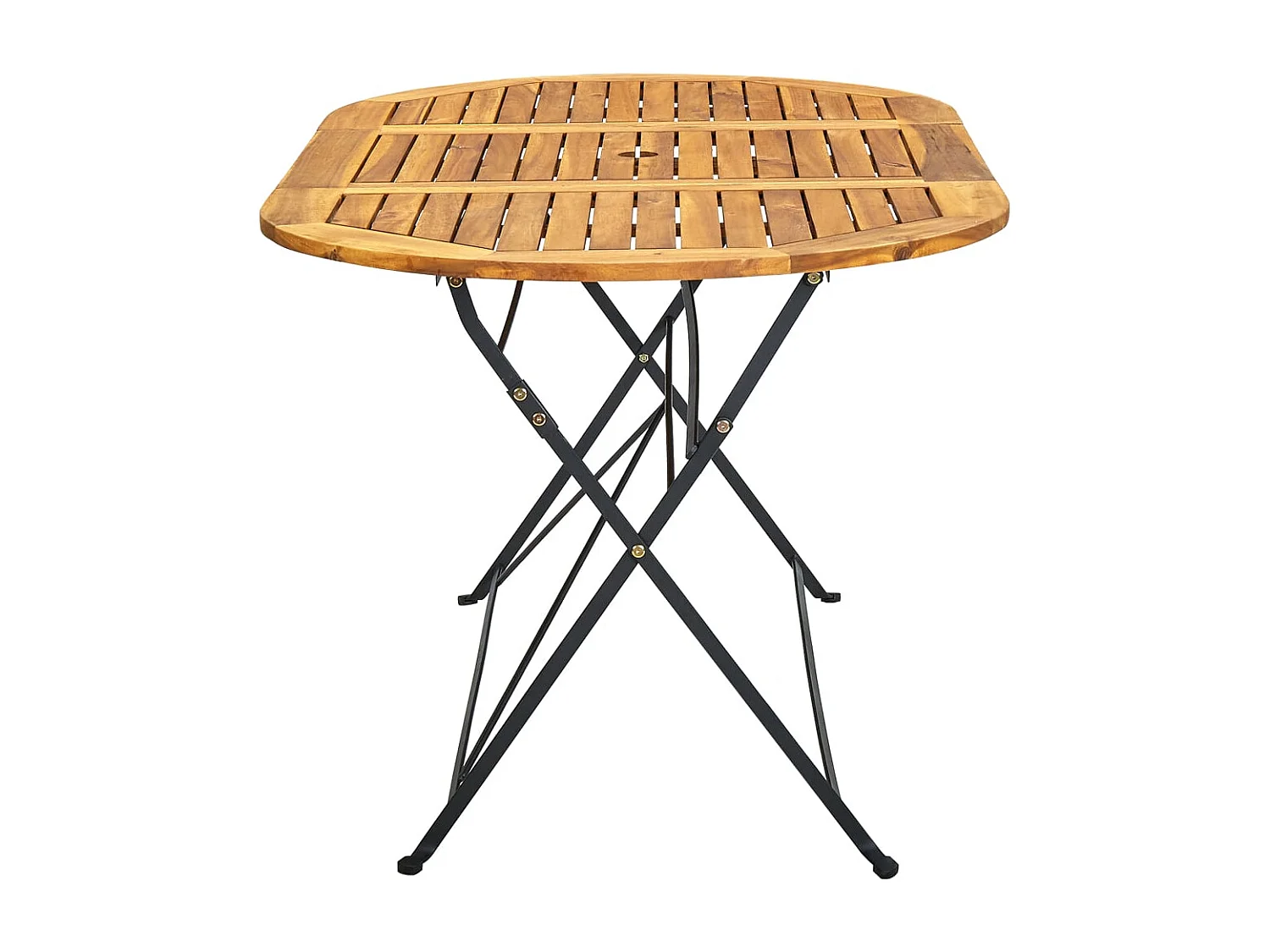 Veli  Table de jardin 160x85x74 cm Bois d'acacia massif Ovale