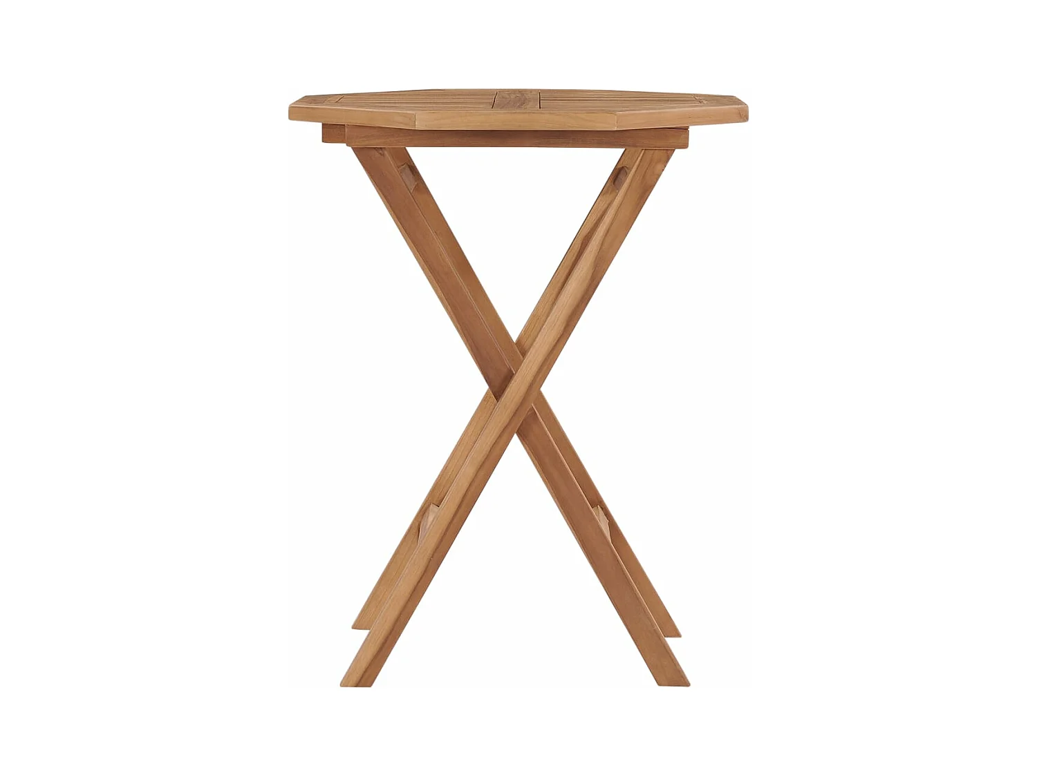 Karina Helene  Table pliable de jardin 60x60x75 cm Bois de teck solide