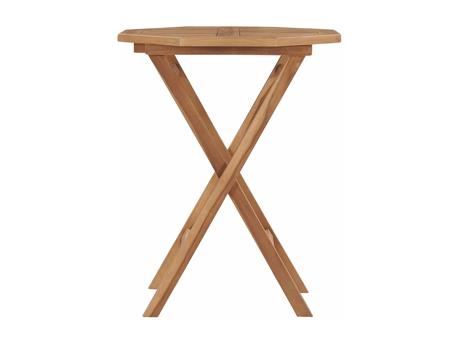 Karina Helene  Table pliable de jardin 60x60x75 cm Bois de teck solide