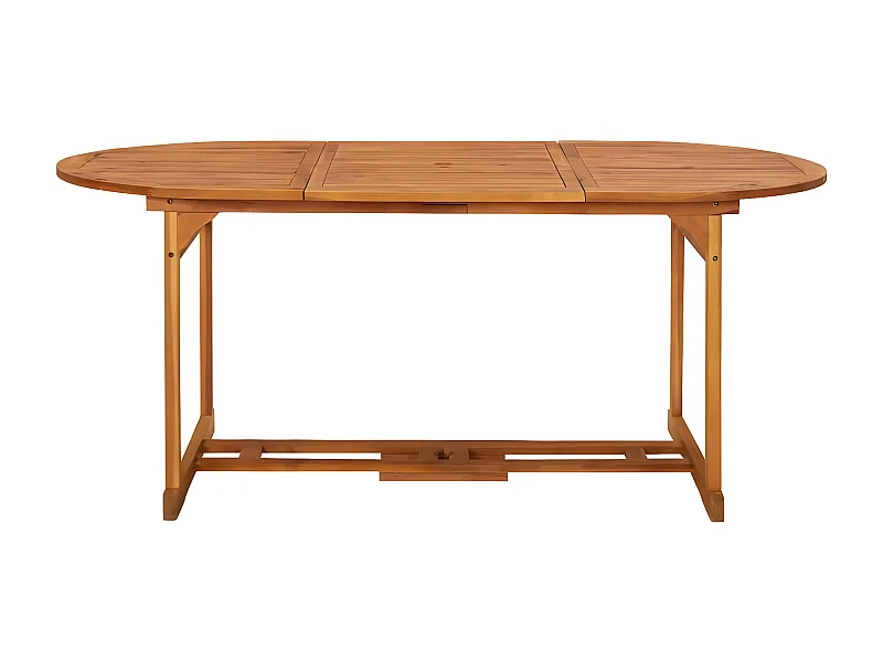 Liseleje  Garten-Esstisch 180x90x75 cm Massivholz Akazie