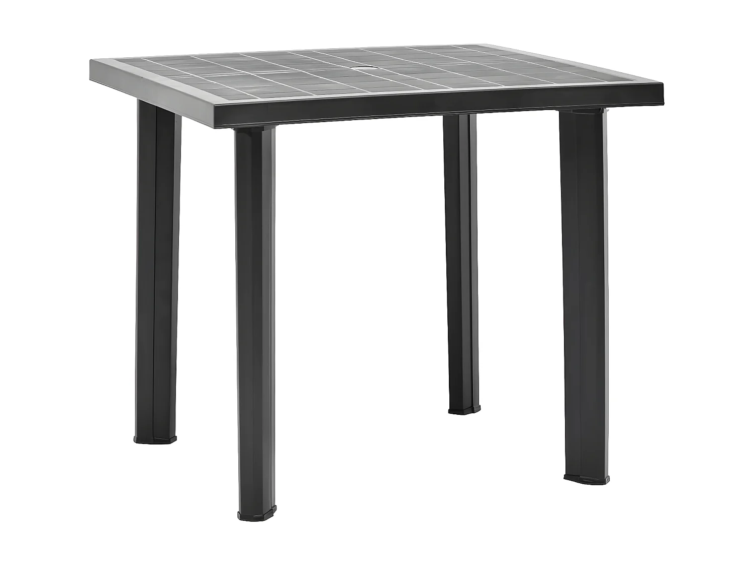 Claire-Evelyne  Tuintafel 80x75x72 cm kunststof antraciet
