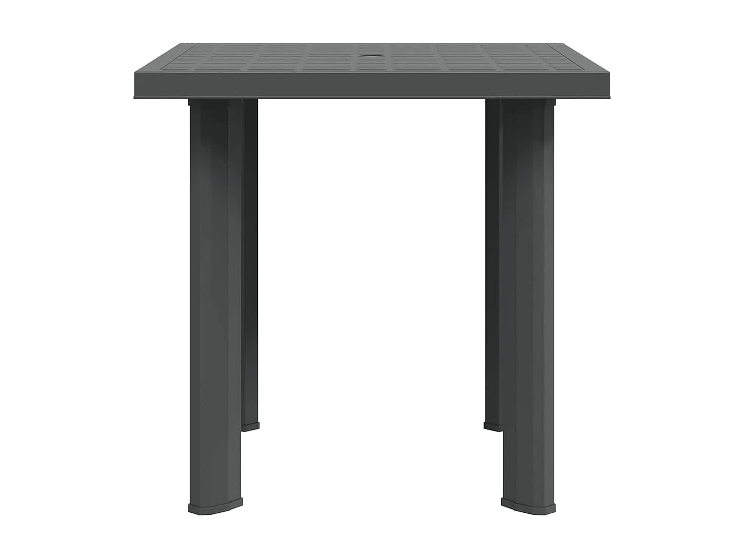 Claire-Evelyne  Table de jardin Anthracite 80x75x72 cm Plastique