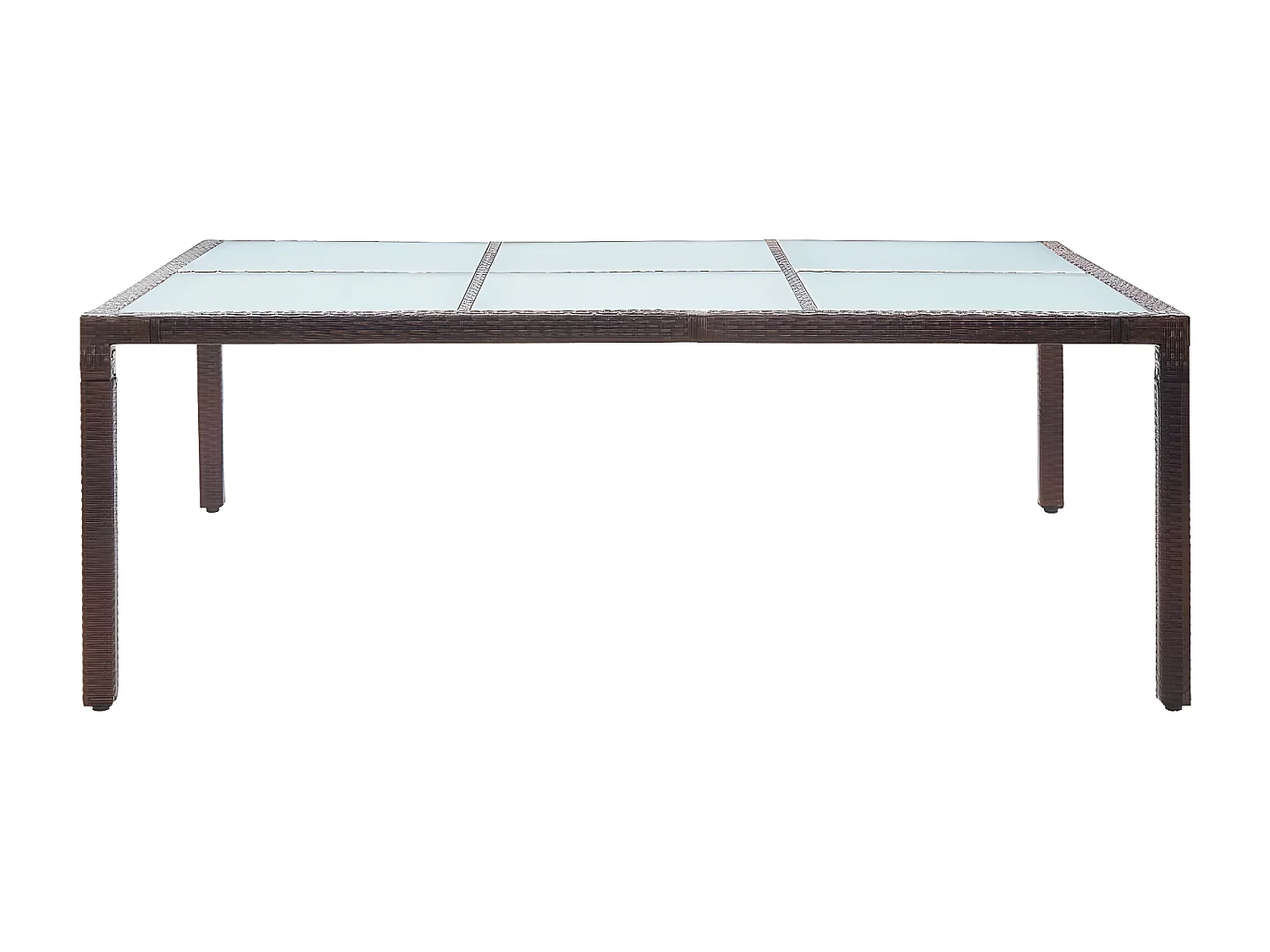 Ludovico  Tuintafel 200x150x74 cm poly rattan bruin