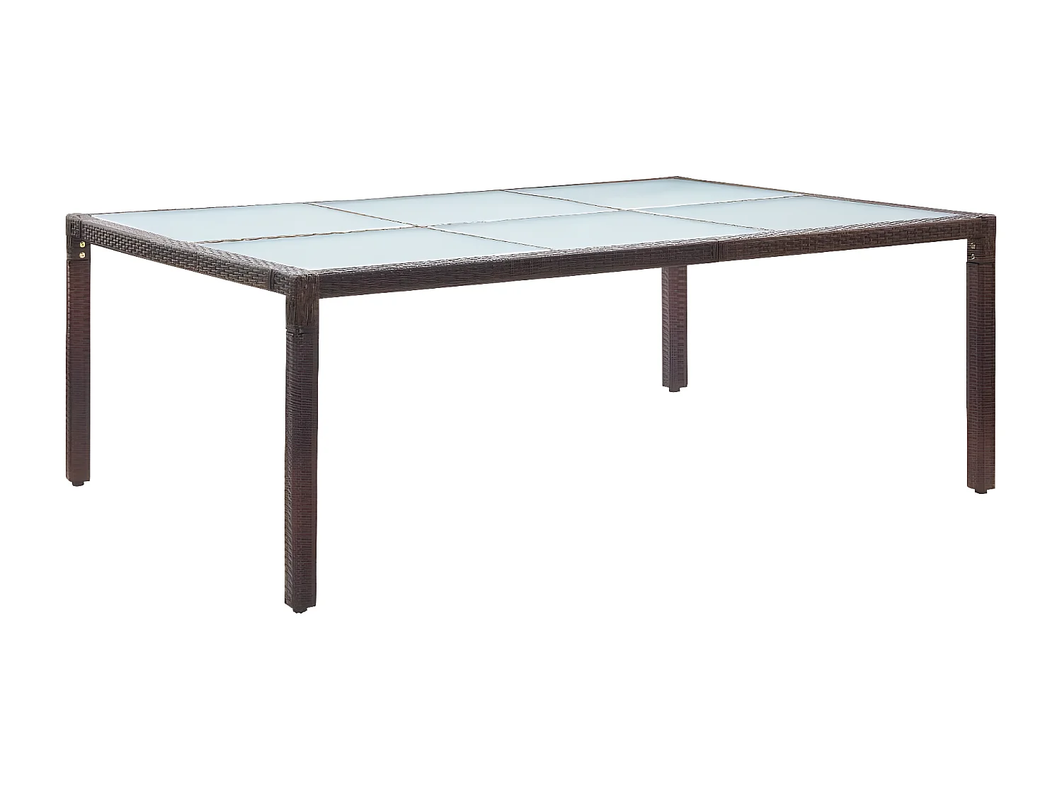 Ludovico  Tuintafel 200x150x74 cm poly rattan bruin