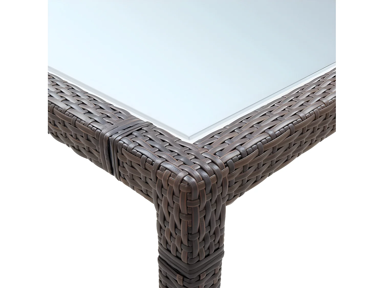 Ludovico  Tuintafel 200x150x74 cm poly rattan bruin