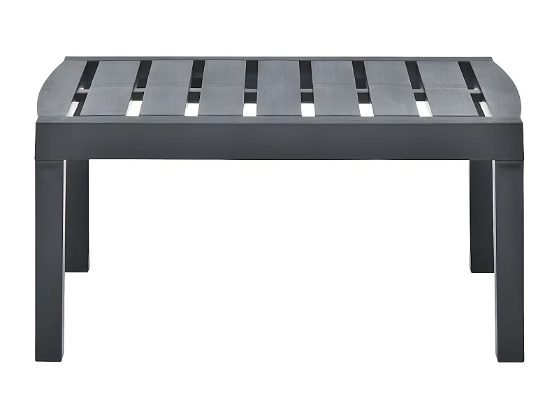 Claire-Odélie  Table de jardin Anthracite 78x55x38 cm Plastique