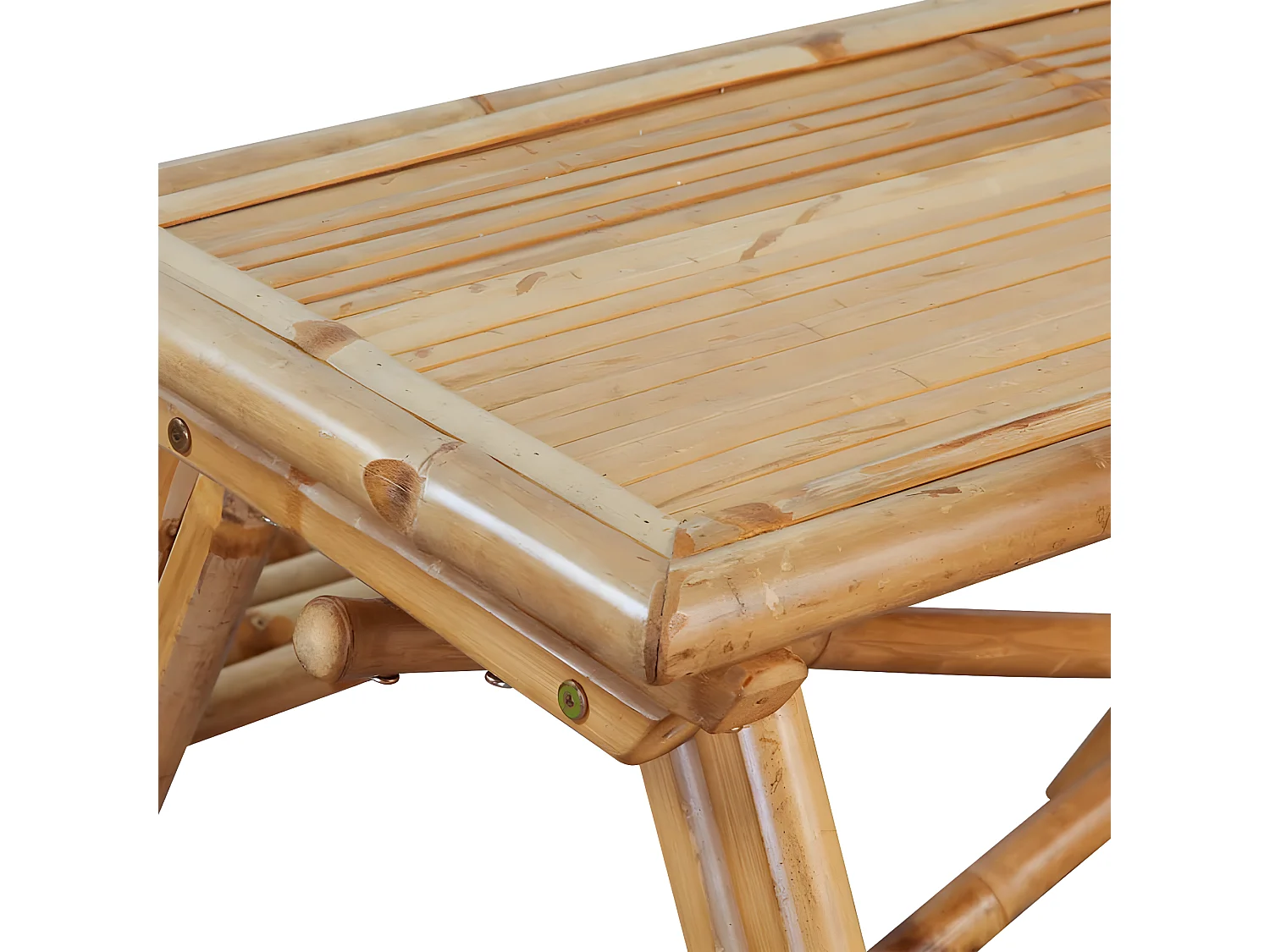 Garden Furniture -  Picknicktafel 115x115x81 cm bamboe