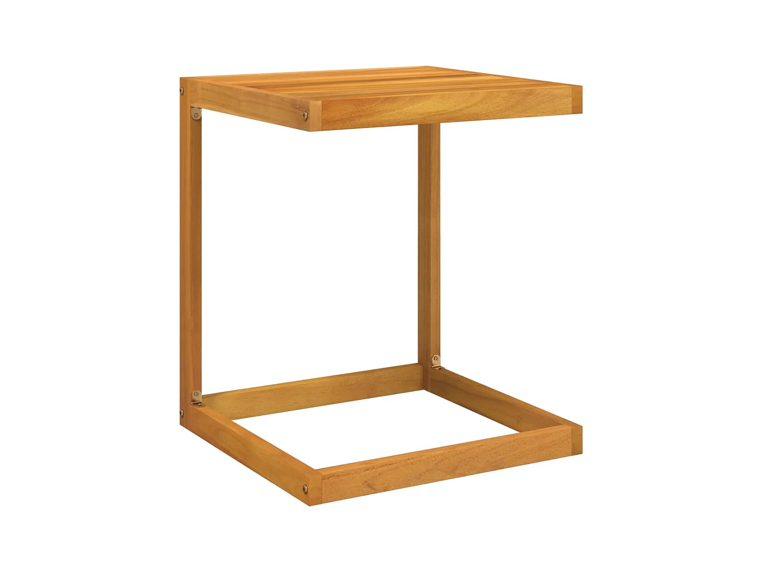 Garden Furniture -   Table en forme de C 42x40x50 cm bois massif d'acacia