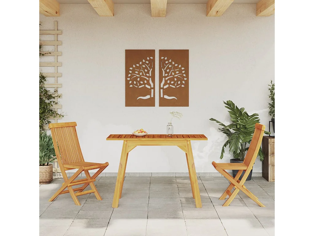 Garden Furniture -  Tuintafel 110x56x75 cm massief acaciahout