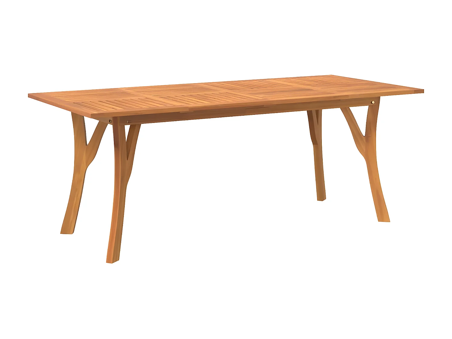 Thuin  Gartentisch 200x90x75 cm Massivholz Akazie