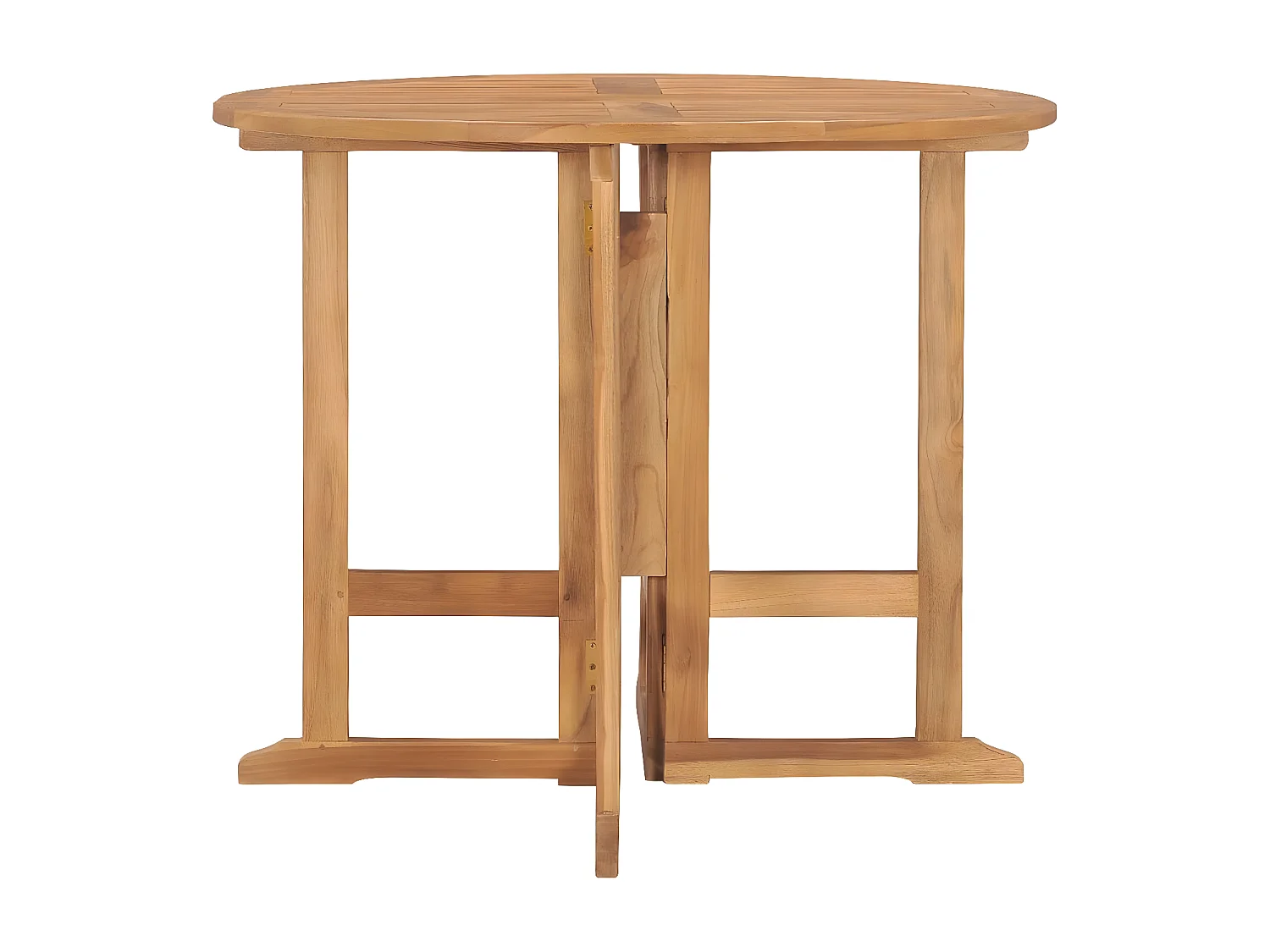 Marie-Lise  Tuintafel inklapbaar Ø 90x75 cm massief teakhout