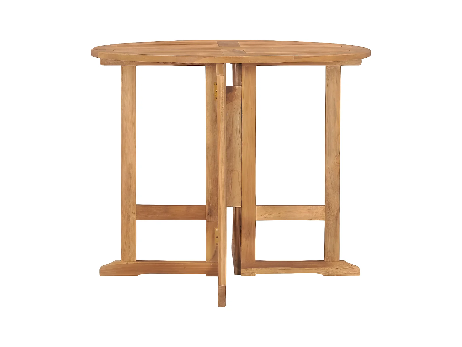 Marie-Lise  Tuintafel inklapbaar Ø 90x75 cm massief teakhout